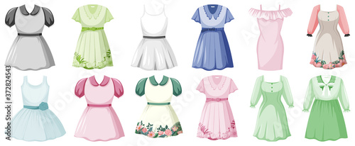Set of clothes mock up