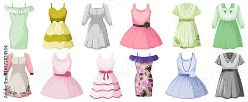 Set of clothes mock up