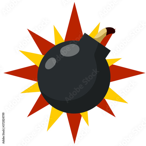 Bomb explosion.
