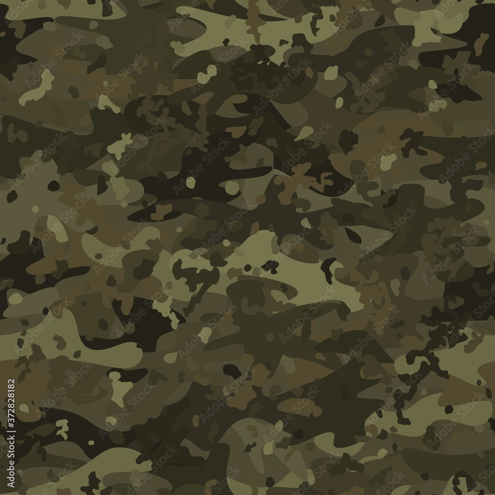 Fototapeta premium Camouflage seamless pattern background masking camo repeat print