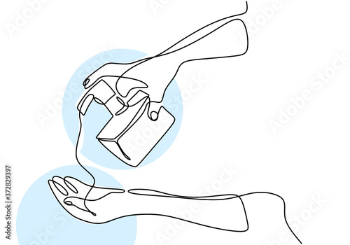 Continuous one line drawing...