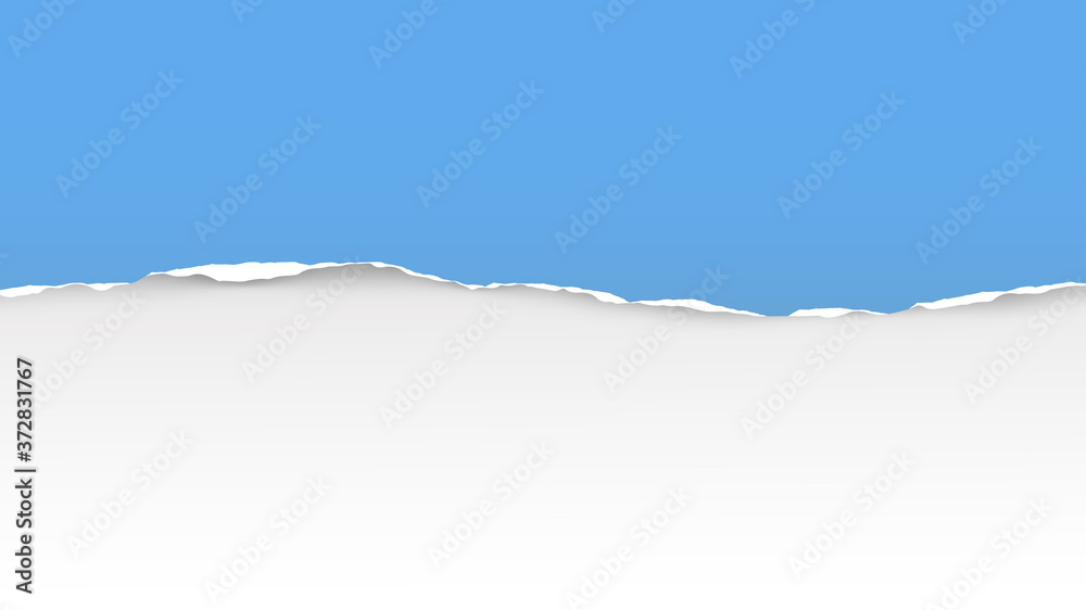 Torn paper on white background with space for text. Vector illustration. Torn paper on white background with space for text. Vector illustration.