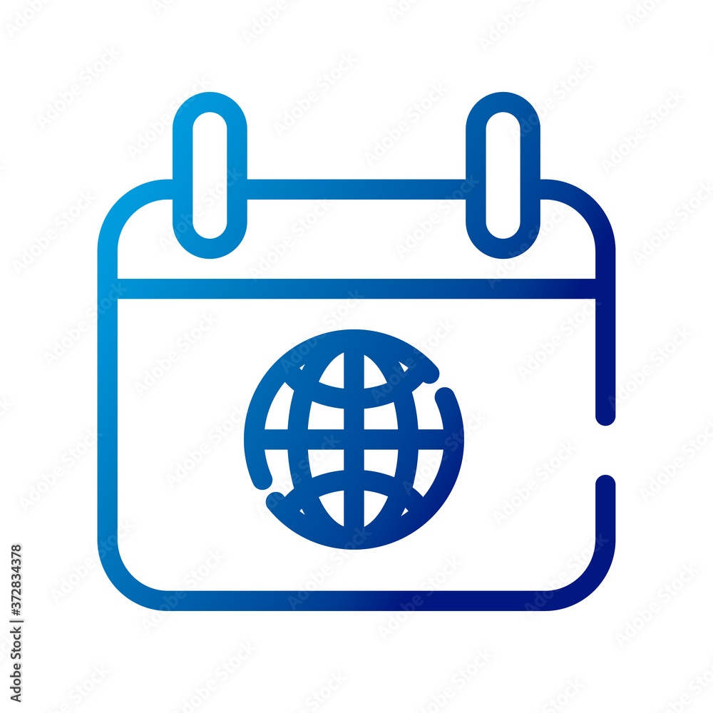 calendar reminder with sphere browser gradient style icon calendar reminder with sphere browser gradient style icon