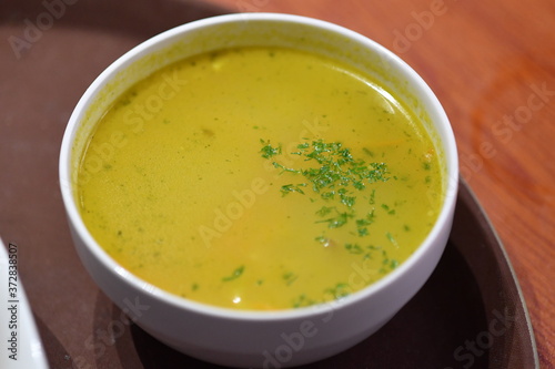 soup, food, bowl, vegetable, meal, dinner, healthy, cream, lunch, vegetarian, plate, dish, pumpkin, appetizer, white, parsley, yellow, chicken, hot, green, fresh, cuisine, gourmet, squash, diet