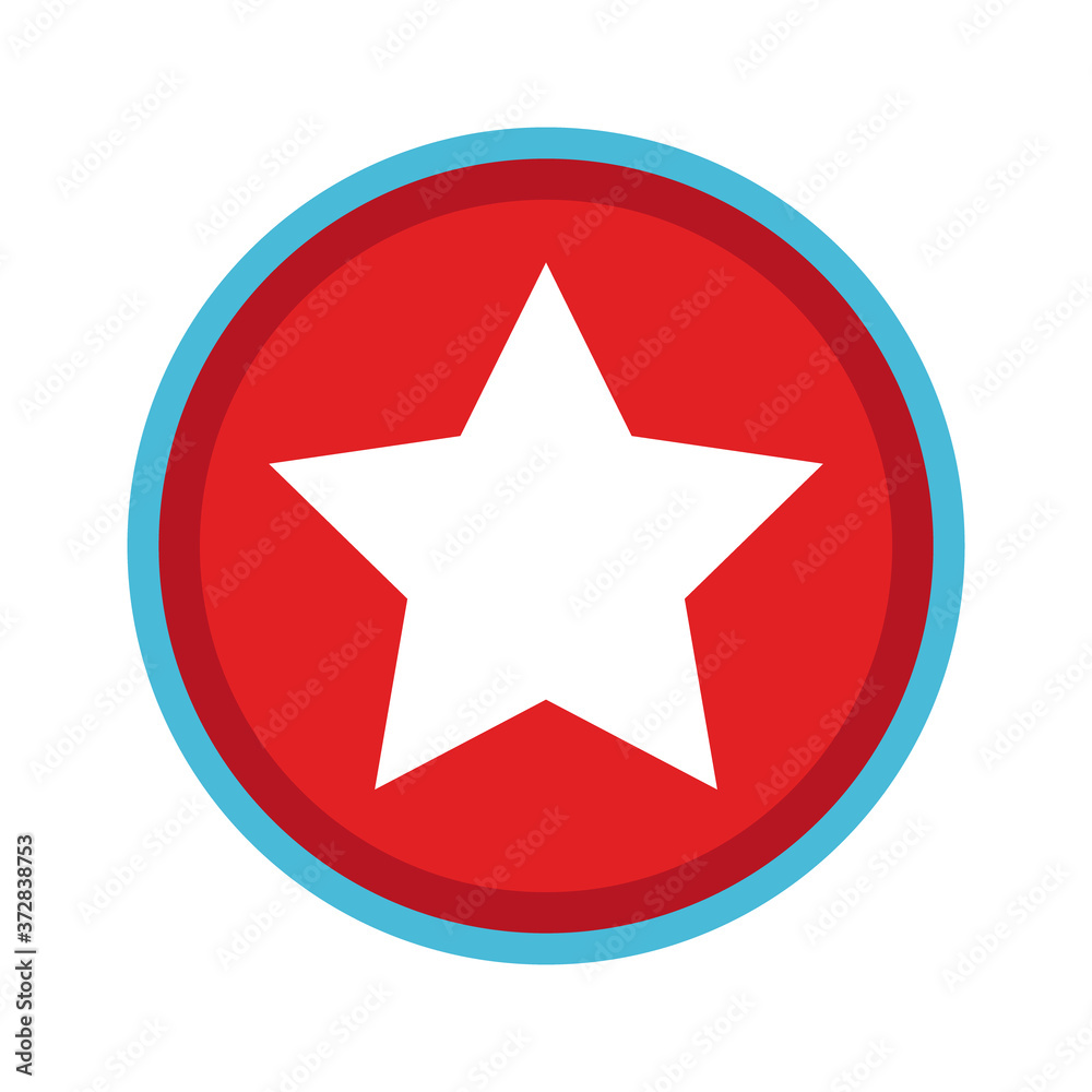 star seal flat style icon star seal flat style icon