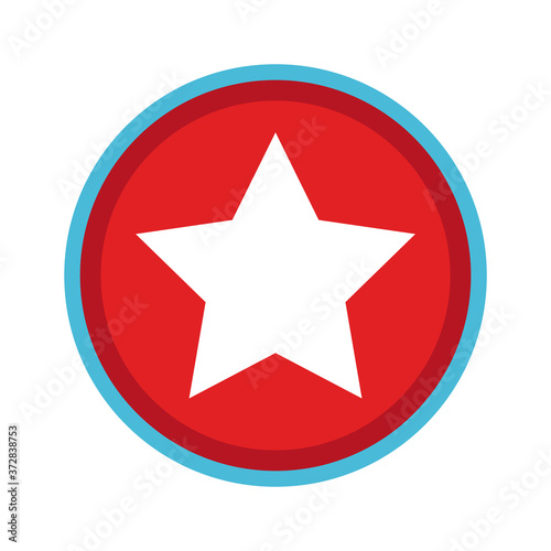 star seal flat style icon