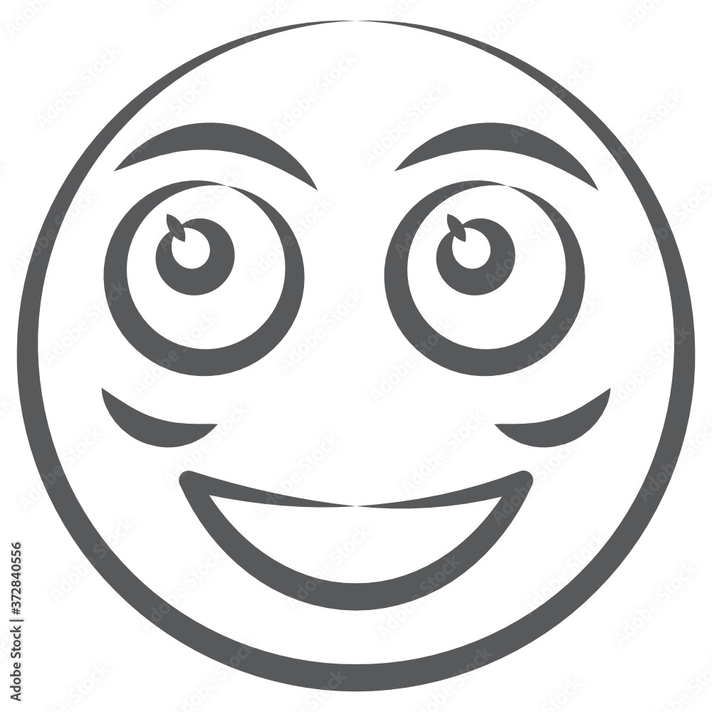 Shy smiling phrase emotion, doodle line icon of blush emoji
Shy smiling phrase emotion, doodle line icon of blush emoji