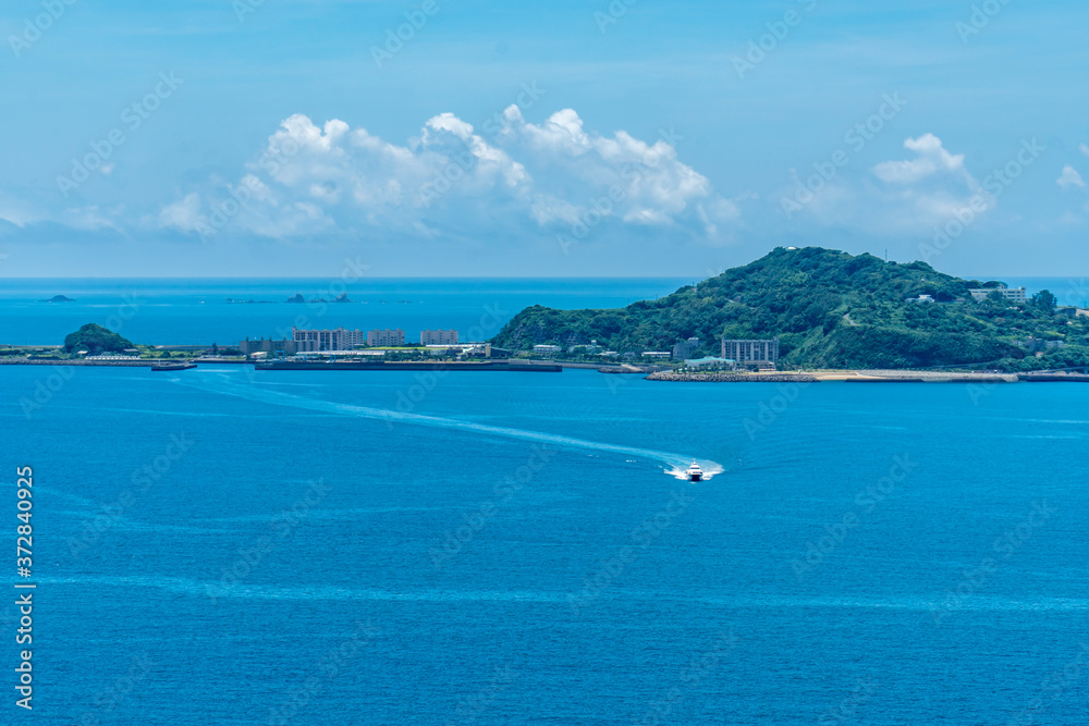 Fototapeta premium 長崎県長崎市 香焼総合公園展望所からの眺め
