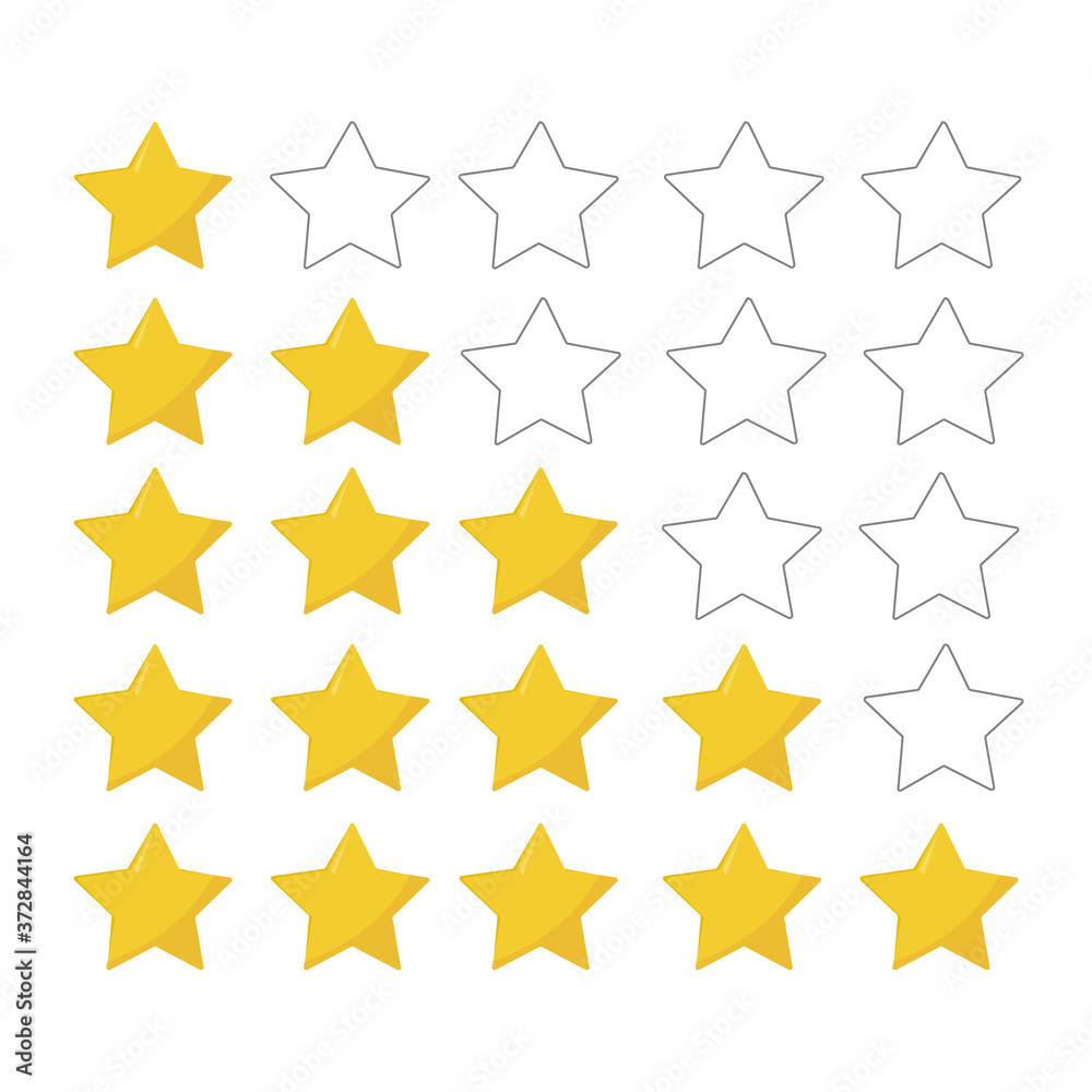 Five stars customer product rating review. vector illustration. Five stars customer product rating review. vector illustration.
