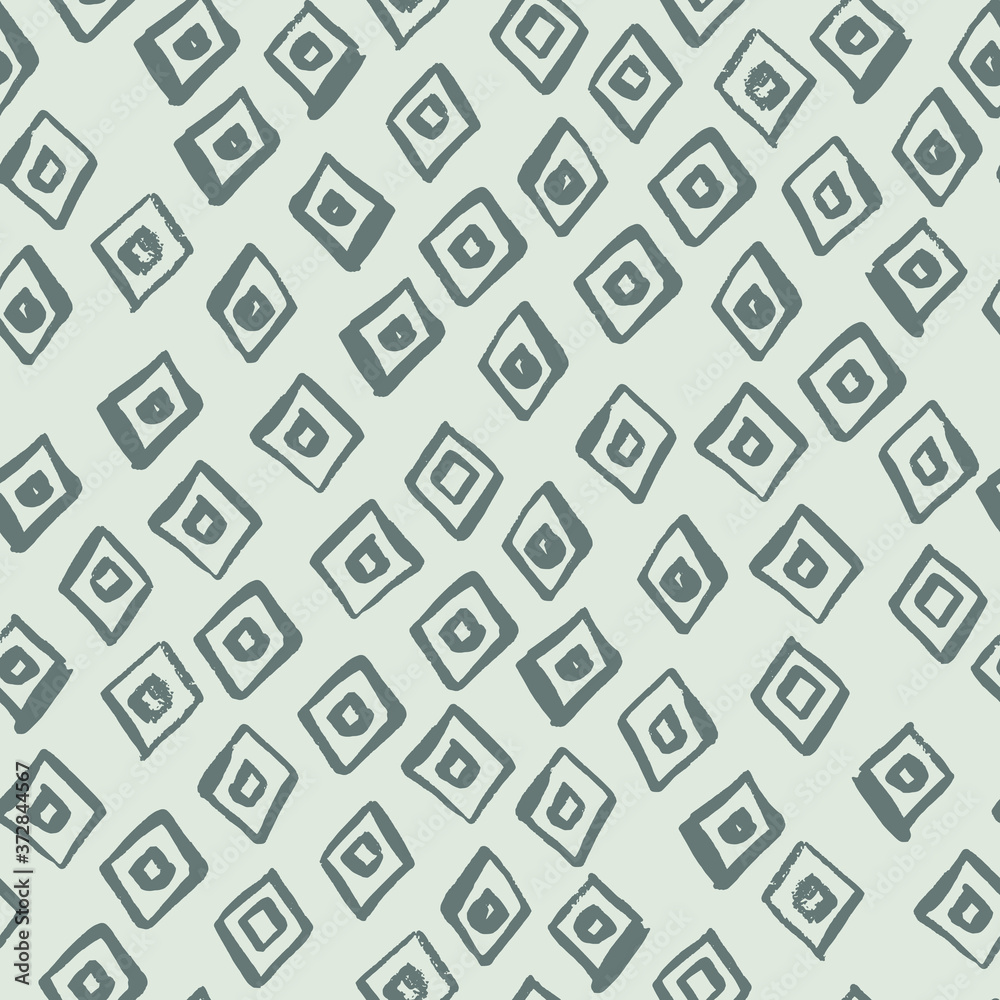 Random abstract seamless pattern with rhombus silhouettes. Pastel sodt blue color palette. Simple design. Random abstract seamless pattern with rhombus silhouettes. Pastel sodt blue color palette. Simple design.