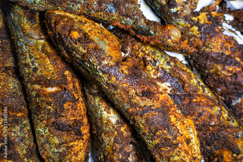 hot fried spicy Mackeral in south indian style