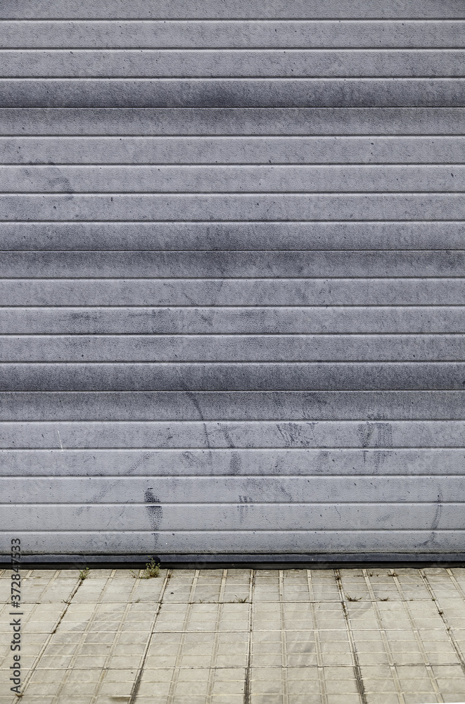 Fototapeta premium Metal garage door