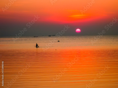 sunset on the sea © Lumír