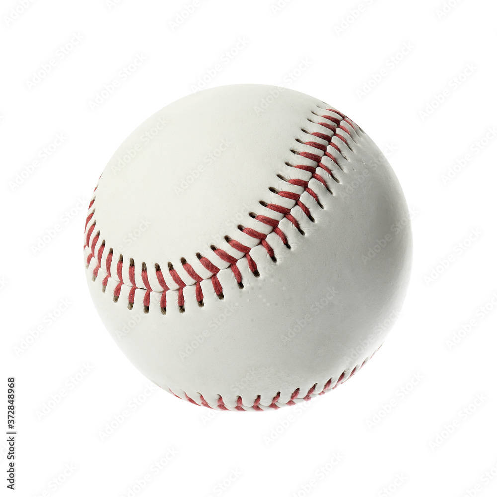 Traditional baseball ball isolated on white. Sportive equipment Traditional baseball ball isolated on white. Sportive equipment
