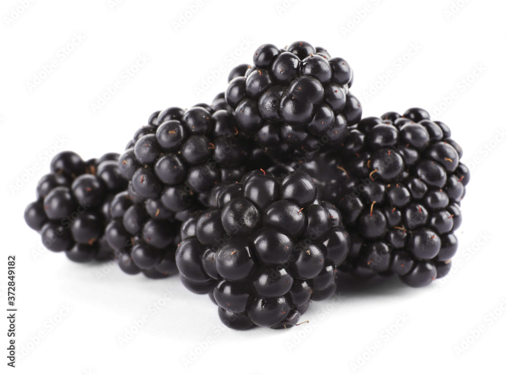 Beautiful tasty ripe blackberries on white background Beautiful tasty ripe blackberries on white background