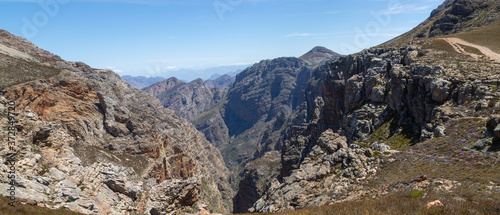 Panorama along the 4x4 Trail of Matroosberg, east of Ceres, Western Cape, South Africa photo