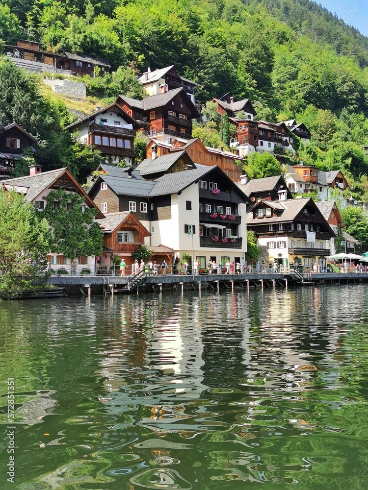 Fototapeta premium Hallstatt am Hallstätter See Österreich