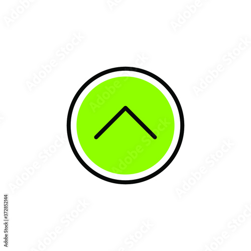 Free Download vector illustration of a green arrow sign - GFXLoad