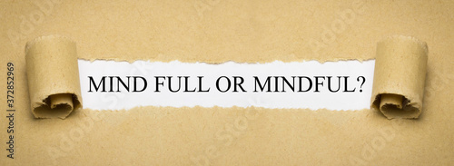 Mind full or mindful? photo