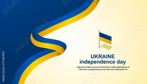 ukraine independence day poster, to welcome Ukraine's important day on August 24, additional size include layer by layer photo