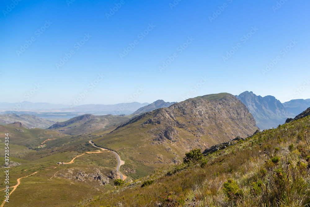 Landscape in the Mountaions close to Franschhoek, Western Cape, South Africa