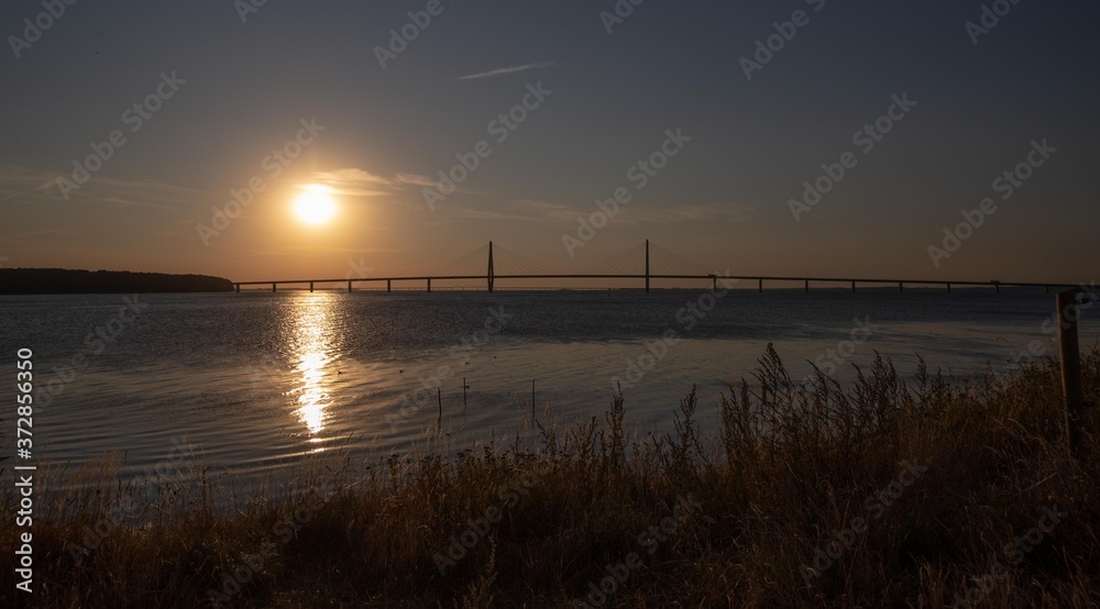 The beautiful Farø Bridge in Denmark The beautiful Farø Bridge in Denmark