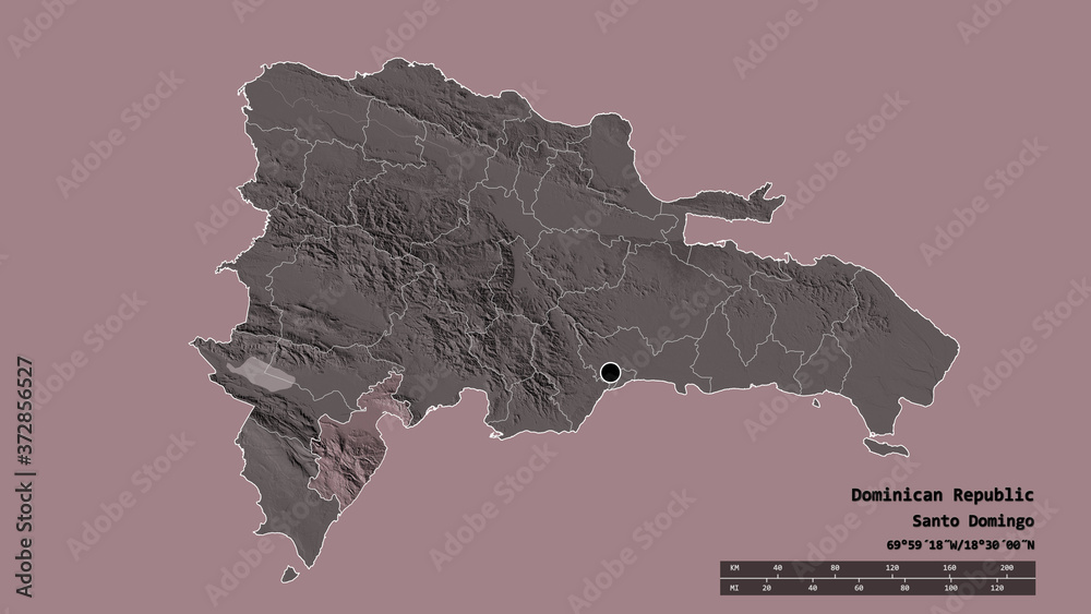 Location of Barahona, province of Dominican Republic,. Administrative