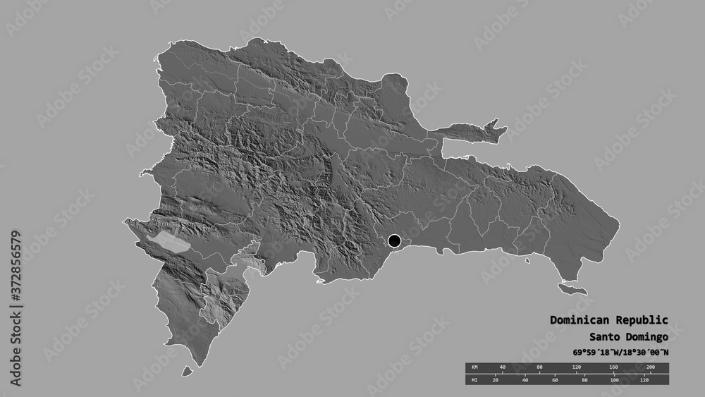 Location of Barahona, province of Dominican Republic,. Bilevel