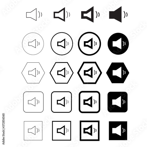 Simple sound icon sign design