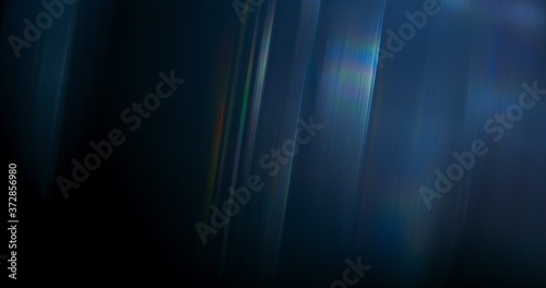 Ethereal Rainbow Flares Prism Rainbow Light Flares Overlay on Black Background