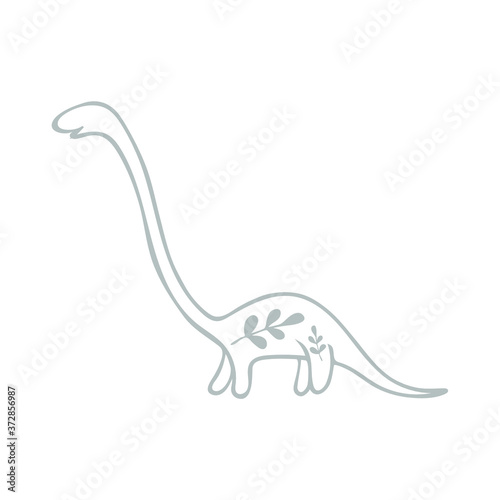 Vector dinosaur for kids design.