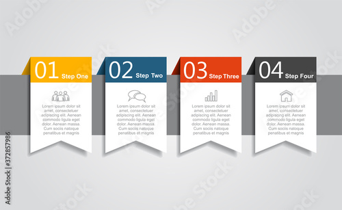 Wallpaper Mural Infographic design template with place for your data. Vector illustration. Torontodigital.ca