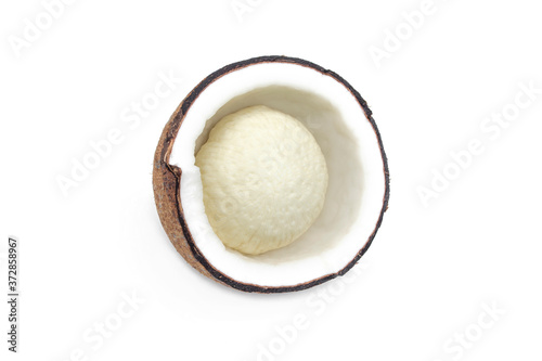 Coconut isolated on white background.