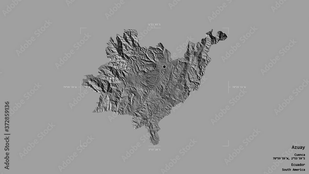 Azuay - Ecuador. Bounding box. Bilevel Azuay - Ecuador. Bounding box. Bilevel