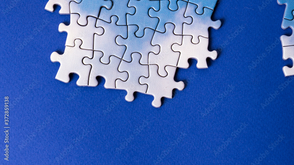 Obraz premium Jigsaw puzzle pieces and business concept