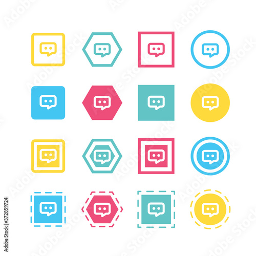 Chat icon illustration
