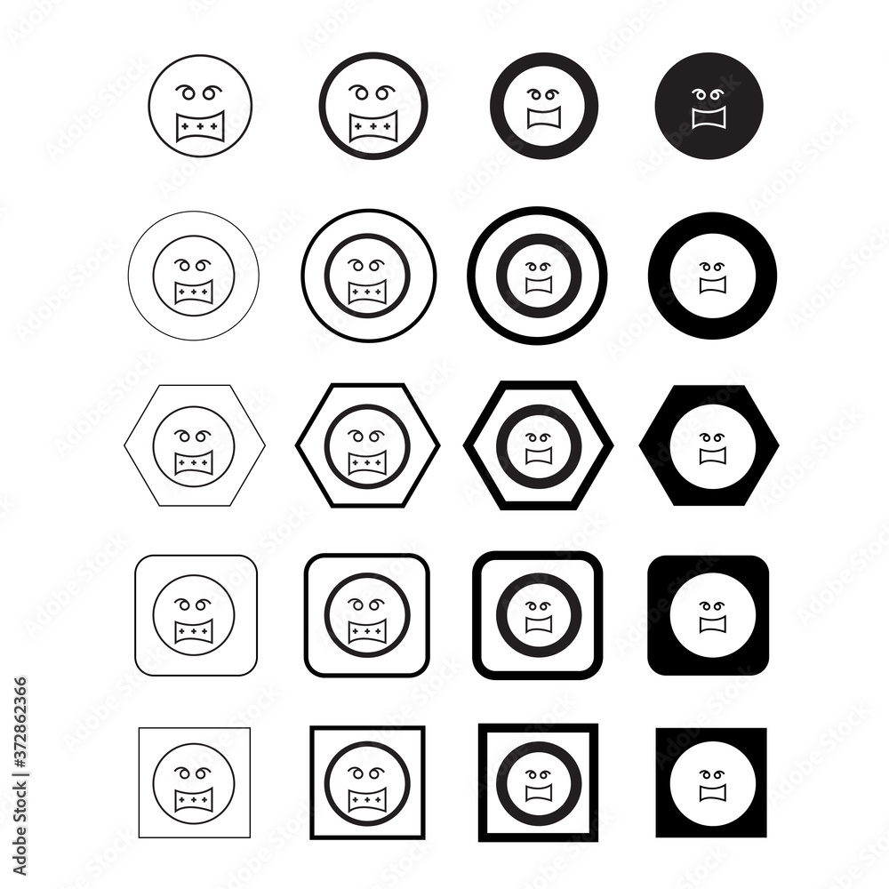 Fototapeta premium emoji vector illustration icon
