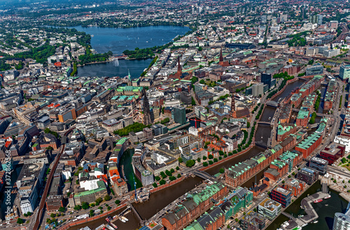 Hamburg, Luftaufnahme, Germany