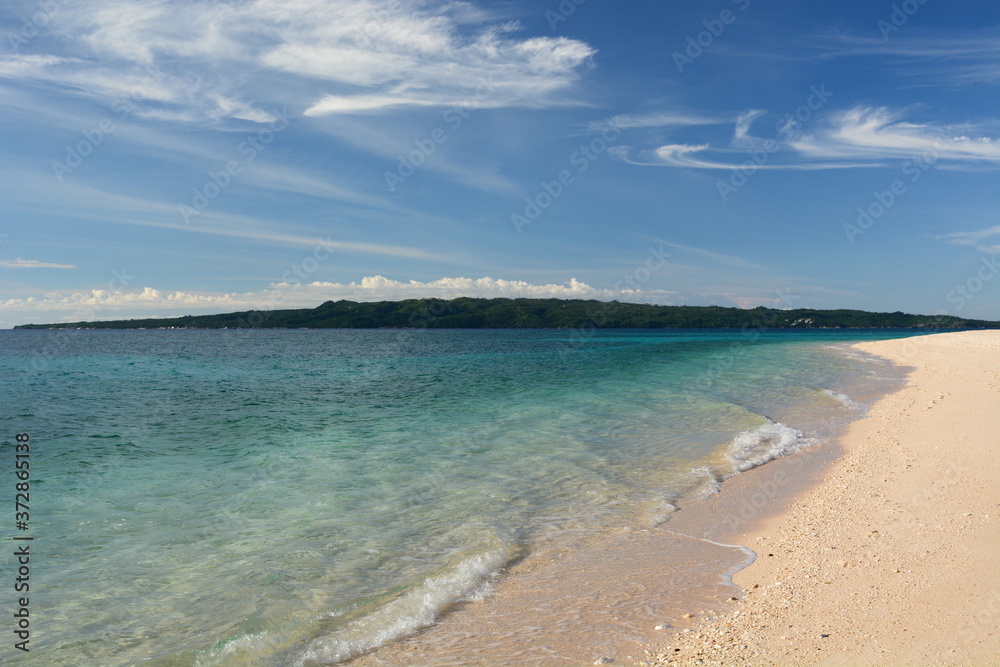 View of Puka Shell beach. Boracay. Western Visayas. Philippines