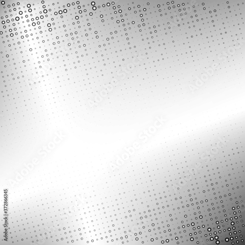 abstract metal background with light and dots