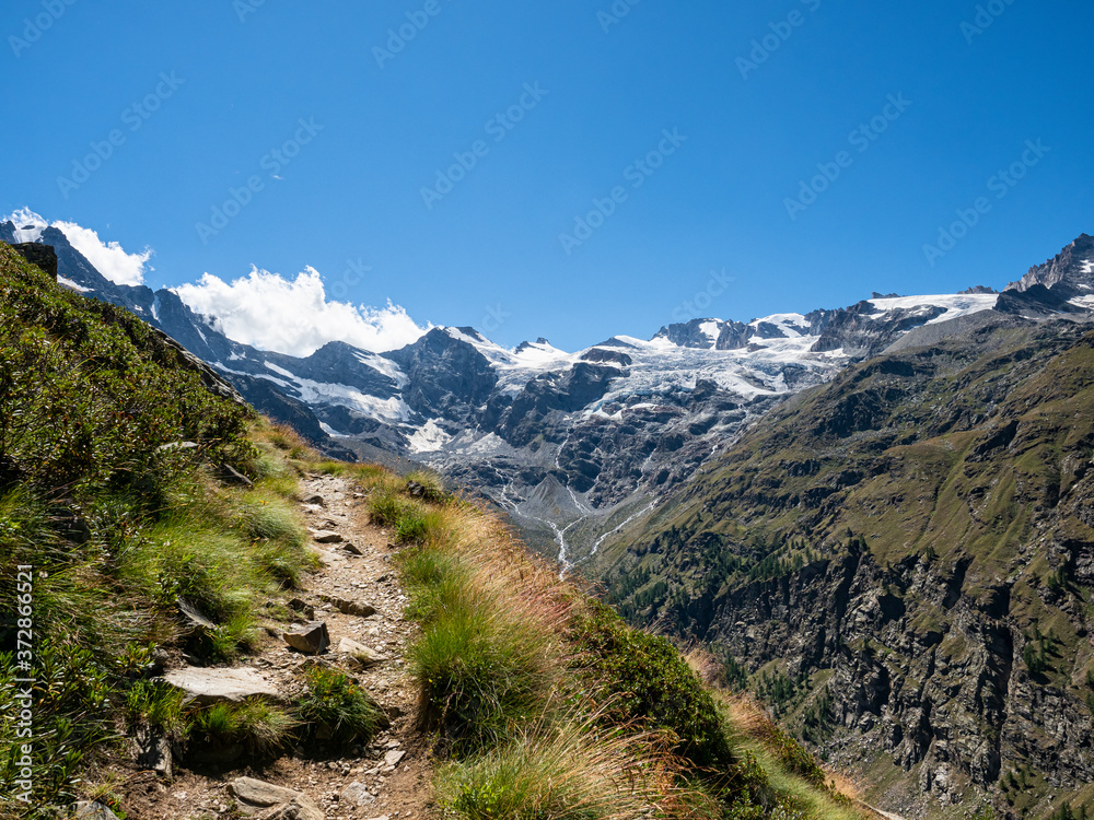 Alpine trail in the Gran Paradiso National Park