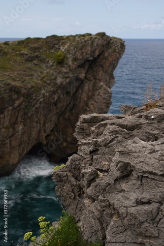 Asturias. Cliffs in Barro beach. Llanes,Spain © VEOy.com