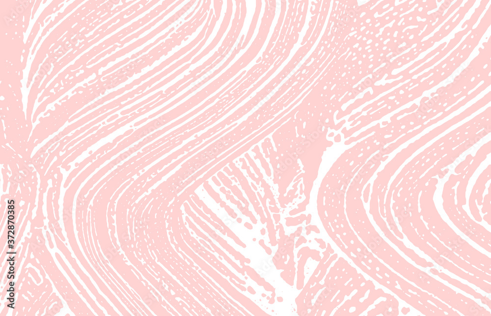 Grunge texture. Distress pink rough trace. Good-lo