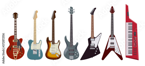 Fotografie, Obraz Guitar set
