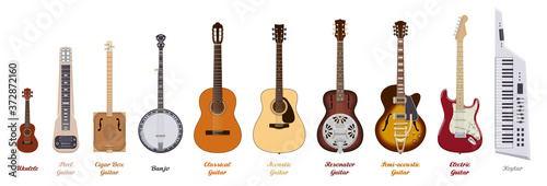 Fototapeta Guitar set