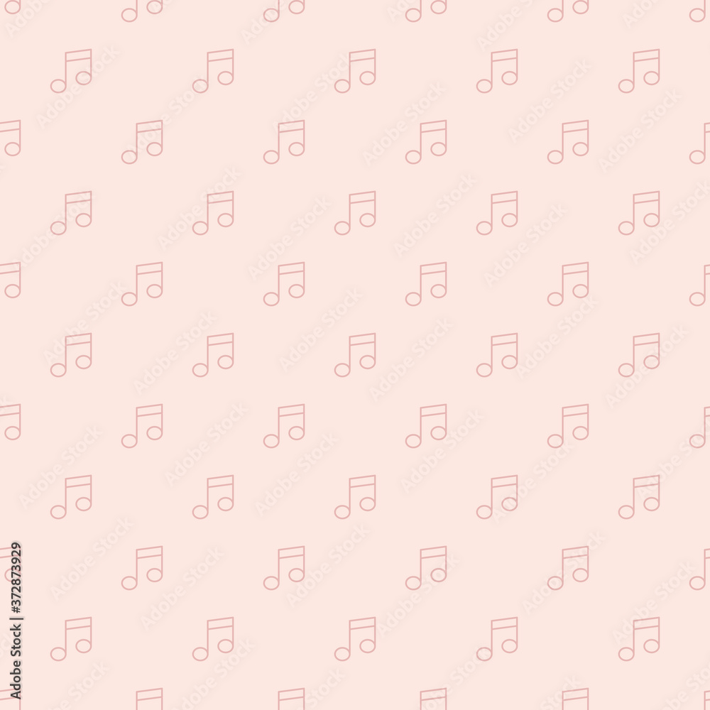 Obraz premium music notes repeat pattern, music repeat pattern