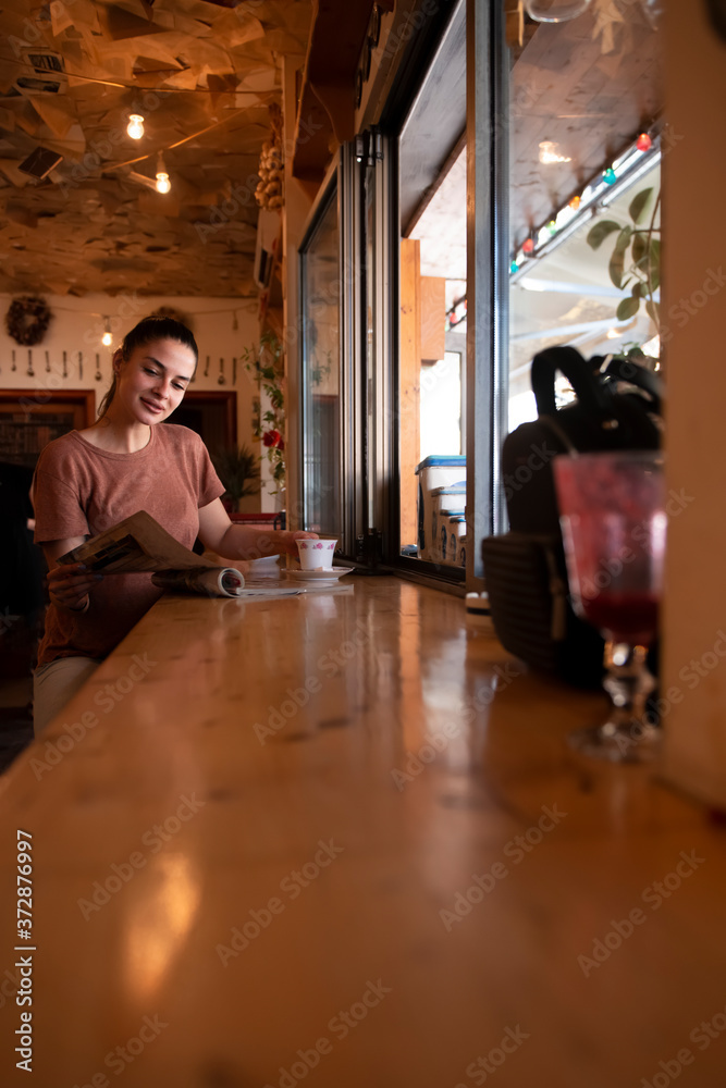 Time alone is a small cafe