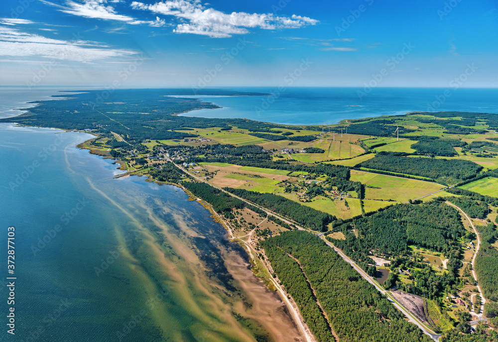 Obraz premium aerial view over the islands in Estona