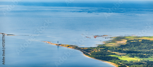 aerial view over the islands in Estona