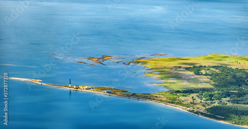 aerial view over the islands in Estona